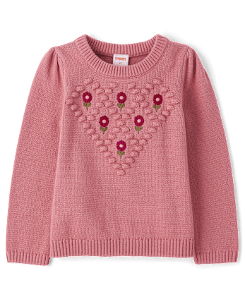 Girls Long Sleeve Embroidered Floral Sweater Country Charm FLORA Gymboree