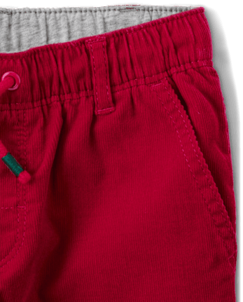 Boys Corduroy Pull On Roll Cuff Pants - All Dressed Up