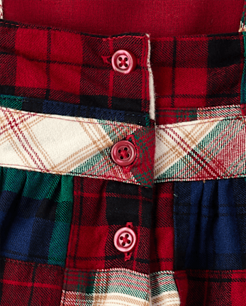 Girls Plaid Madras Skirtall - Holiday Express