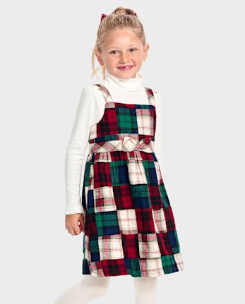 Girls Plaid Madras Skirtall - Holiday Express