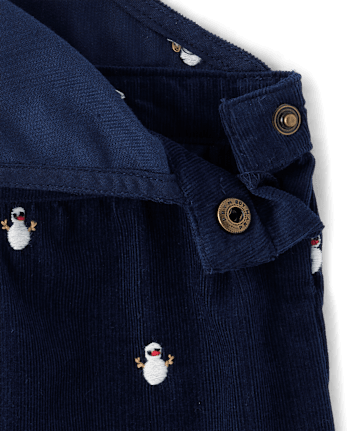Girls Schiffli Snowman Skirtall - Holiday Express