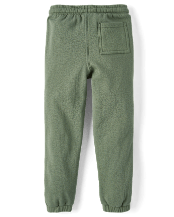 Boys Colorblock Fleece Jogger Pants - Dino Friends