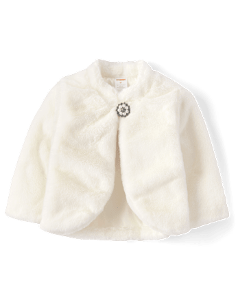 Girls Faux Fur Jacket - Tiny Dancer