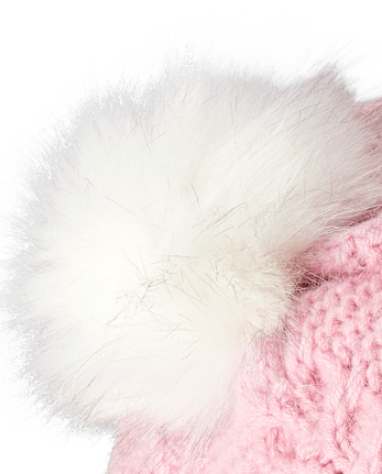Girls Cable Knit Beret - Little Snowflake