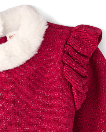 Girls Glitter Sweater Dress - Holiday Express
