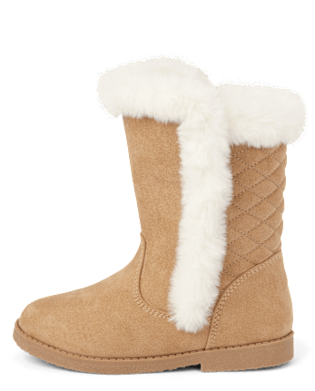 Girls Quilted Boots - Holiday Express