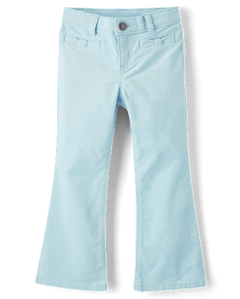 Girls Bow Corduroy Pants - Little Snowflake