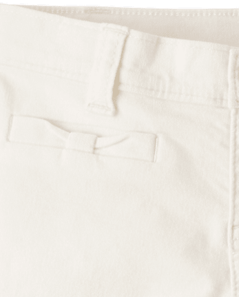 Girls Bow Corduroy Pants - Little Snowflake