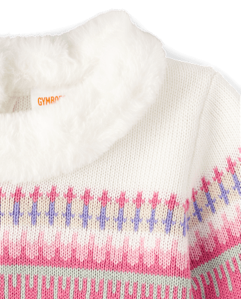Girls Fairisle Sweater Dress - Little Snowflake