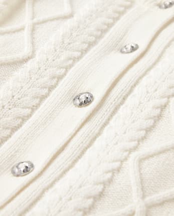 Cardigan en maille torsadée pour fille - Tiny Dancer