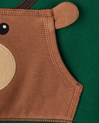 Boys Reindeer Fleece Hoodie - Holiday Express