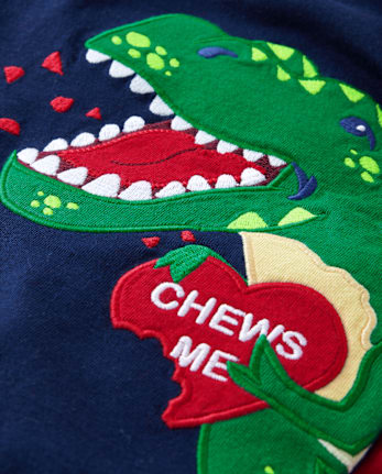 Boys Dino Raglan Top - Mini Valentine