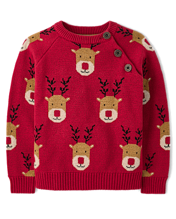 Boys Reindeer Sweater - Holiday Express
