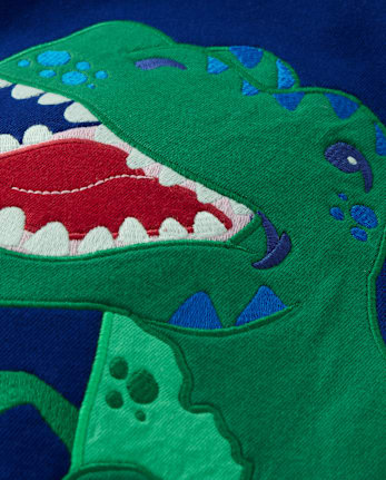 Boys Dino Fleece Hoodie - Dino Friends