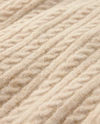 Pull à volants en tricot torsadé pour fille - Tiny Dancer