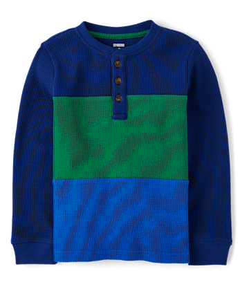 Boys Colorblock Henley Top - Dino Friends