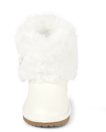 Little girl faux fur boots shop