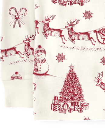 Pyjama ajusté en coton pour enfants avec motif toile de Noël - Gymmies