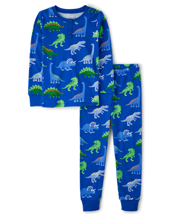 Boys Dino Snug Fit Cotton Pajamas - Gymmies