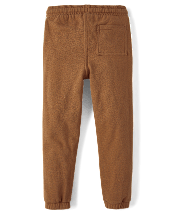 Boys Colorblock Fleece Jogger Pants - Dino Friends