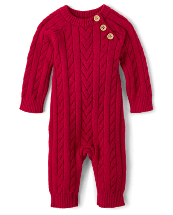 Baby Boys Cable Knit Romper - Homegrown by Gymboree