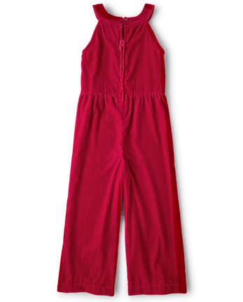 Girls Velvet Jumpsuit - Holiday Express