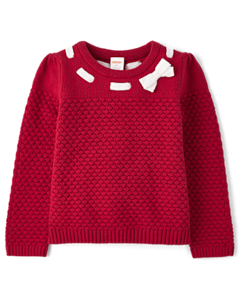 Girls Stitched Sweater - Holiday Express