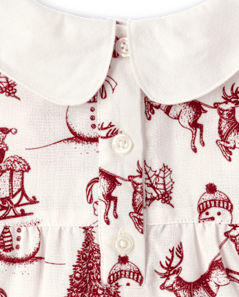 Girls Christmas Toile Nightgown - Gymmies