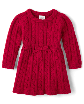 Baby Girls Cable Knit Sweater Dress - Homegrown by Gymboree