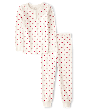 Girls Heart Snug Fit Cotton Pajamas - Gymmies