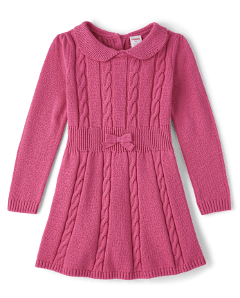 Girls cable knit dress new arrivals