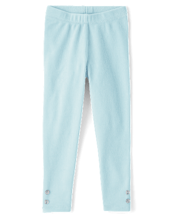 Girls Velour Leggings - Little Snowflake