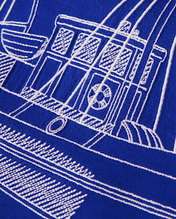 Boys Boat Henley Top - Italian Riviera