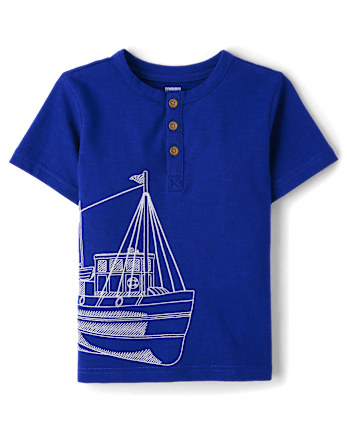 Boys Boat Henley Top - Italian Riviera