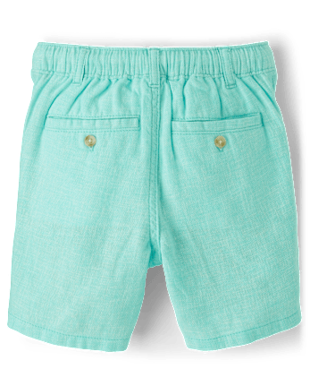Kids Linen-Blend Pull On Shorts