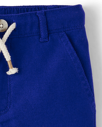 Kids Linen-Blend Pull On Shorts