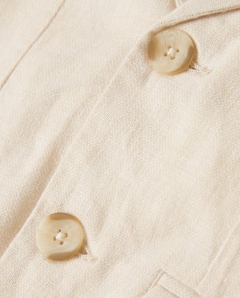 Boys Linen-Blend Blazer - Special Occasions