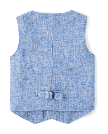 Boys Linen-Blend Vest - Special Occasions
