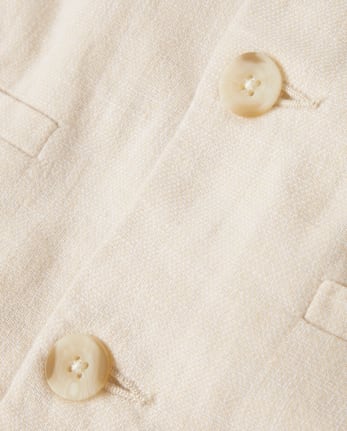 Boys Linen-Blend Vest - Special Occasions