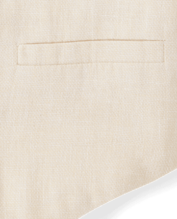 Boys Linen-Blend Vest - Special Occasions