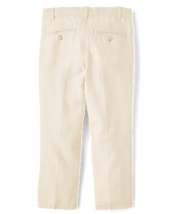 Boys Linen-Blend Dress Pants - Special Occasions
