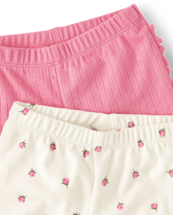 Baby Girls Floral Legging 2-Pack - Homegrown by Gymboree
