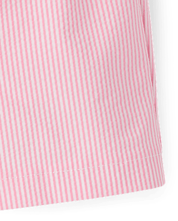 Boys Seersucker Swim Trunks - Swim