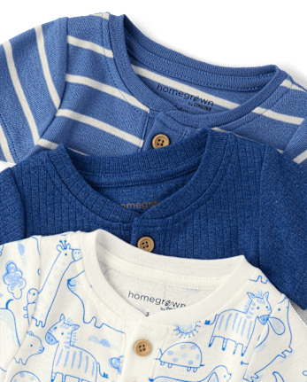Lot de 3 bodies animaux pour bébé garçon - Homegrown by Gymboree