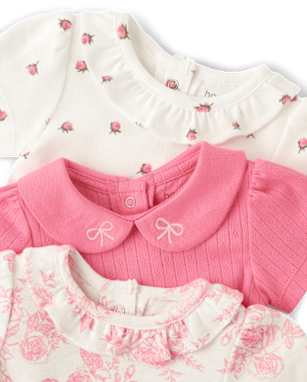 Baby Girls Floral Bodysuit 3-Pack - Homegrown by Gymboree