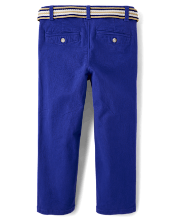 Pantalon chino ceinturé pour garçon - Blue Belle