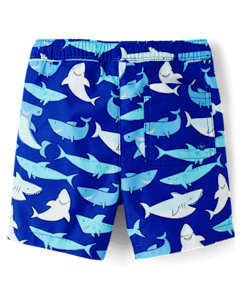Boys Shark Swim Trunks - Swim