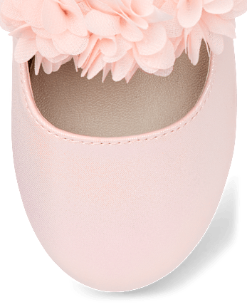 Girls Floral Ballet Flats - Blushing Blooms
