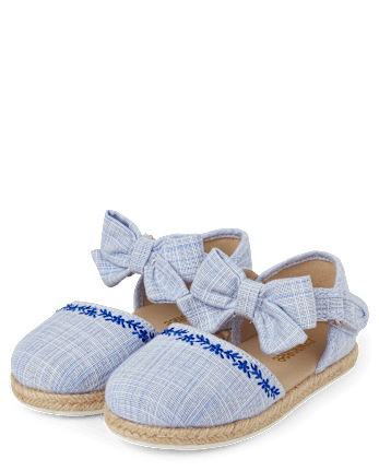 Girls Floral Espadrilles - Italian Riviera
