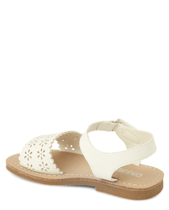 Girls Perforated Sandals - Little Essentials